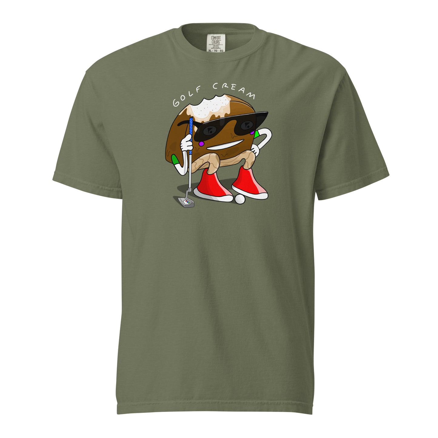 Unisex GOLF CREAM Barz putts x Comfort Colors t-shirt