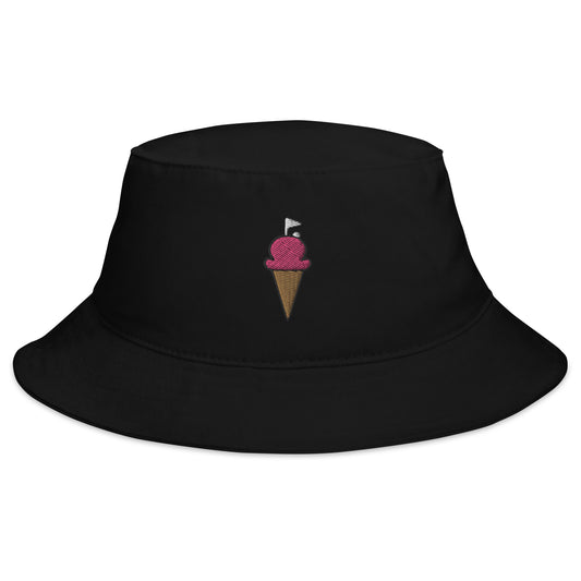 Bucket GOLF CREAM Strawberry Cone Logo Hat