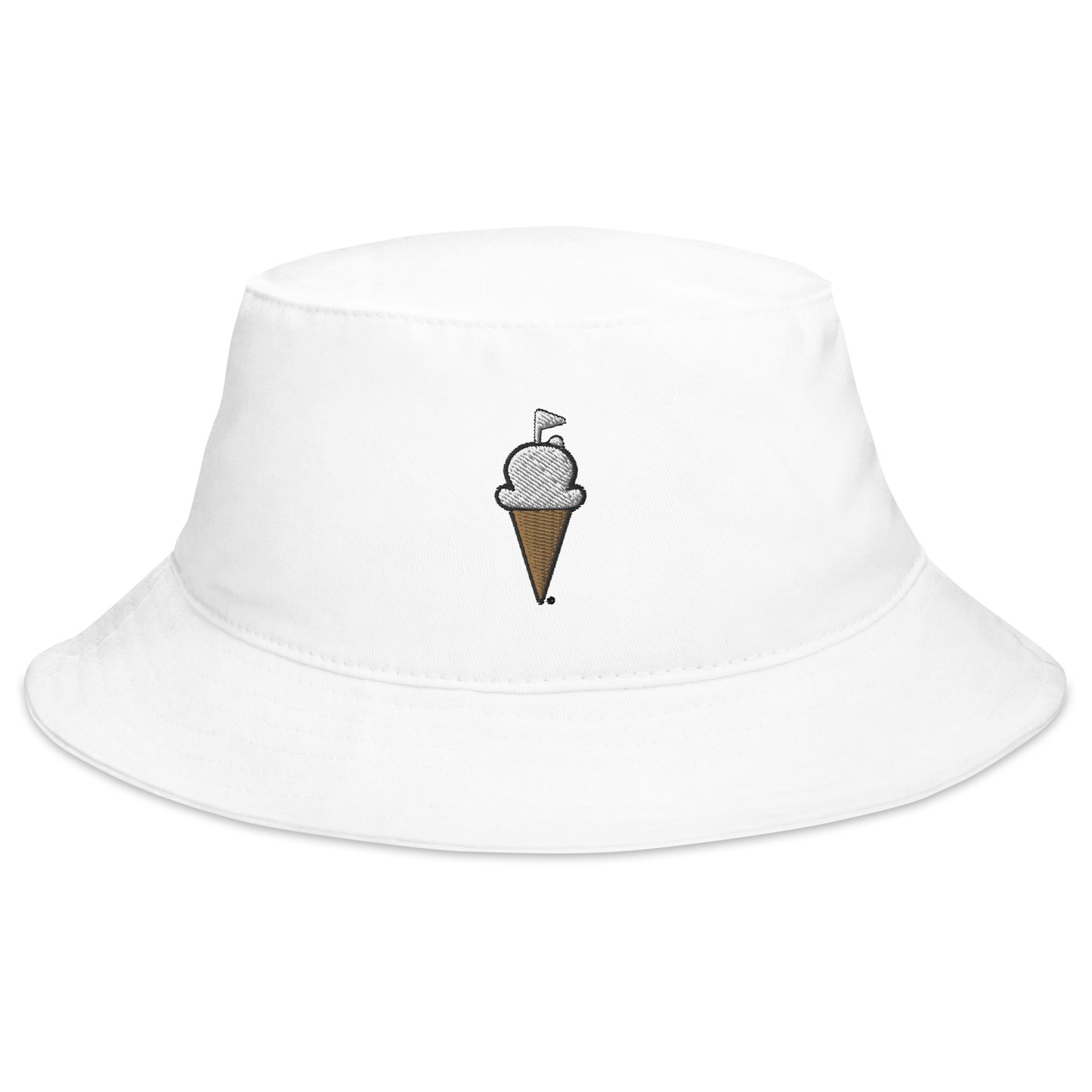 Bucket GOLF CREAM Vanilla Cone Logo Hat