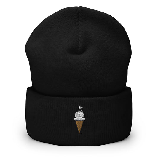 Cuffed GOLF CREAM Vanilla Cone Logo Beanie