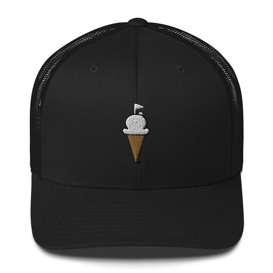 6P Trucker GOLF CREAM Vanilla Logo Cap